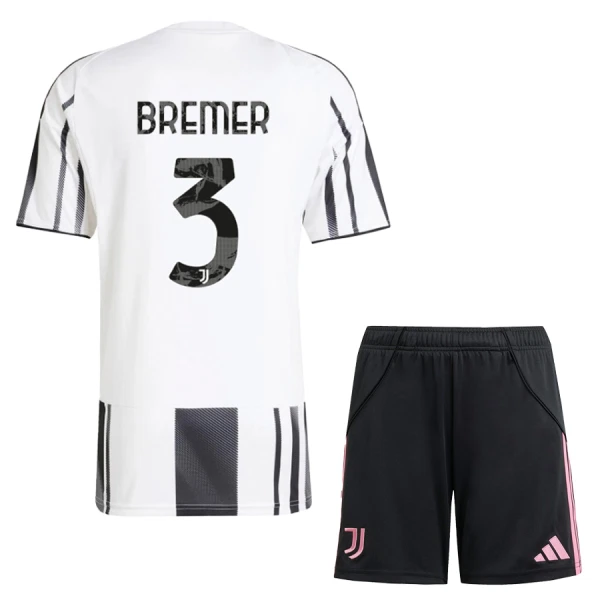 Dječji Dresovi Juventus Bremer 3 Domaći 2025/26 Dječji Dresovi Juventus Bremer 3 Domaći 2025/26