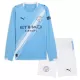 Dječji Dresovi Manchester City Domaći 2025/26 Dugi rukav Dječji Dresovi Manchester City Domaći 2025/26 Dugi rukav