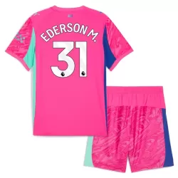 Dječji Golmanski Dresovi Manchester City Ederson M. 31 2025/26 Ružičasta Dječji Golmanski Dresovi Manchester City Ederson M. 31 2025/26 Ružičasta