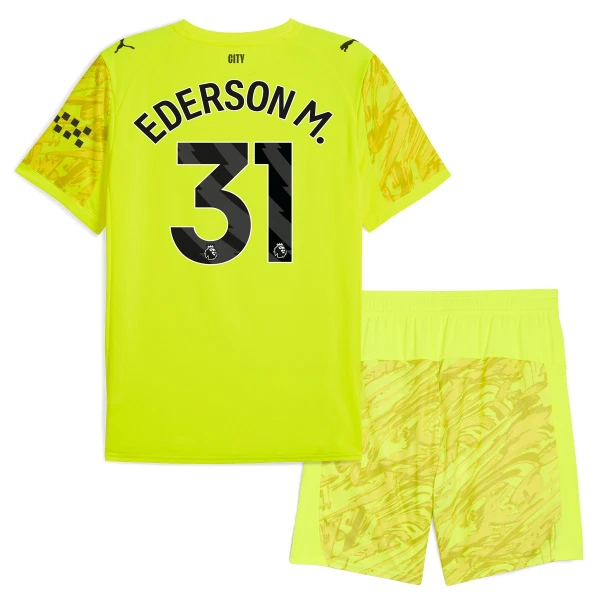 Dječji Golmanski Dresovi Manchester City Ederson M. 31 2025/26 Žuta Dječji Golmanski Dresovi Manchester City Ederson M. 31 2025/26 Žuta