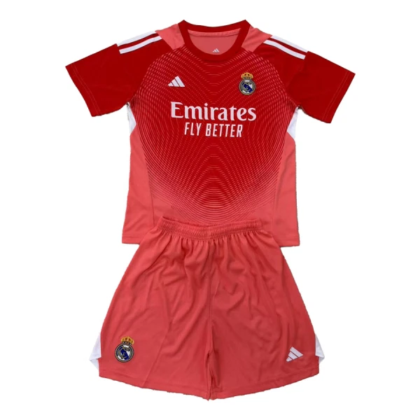 Dječji Golmanski Dresovi Real Madrid 2025/26 Crvena Dječji Golmanski Dresovi Real Madrid 2025/26 Crvena