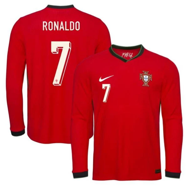 Dresovi Portugal Ronaldo 7 Domaći 2025 Dugi rukav Dresovi Portugal Ronaldo 7 Domaći 2025 Dugi rukav