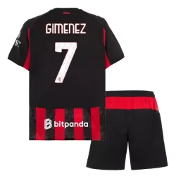 Dječji Dresovi AC Milan Gimenez 7 Domaći 2025/26 Dječji Dresovi AC Milan Gimenez 7 Domaći 2025/26
