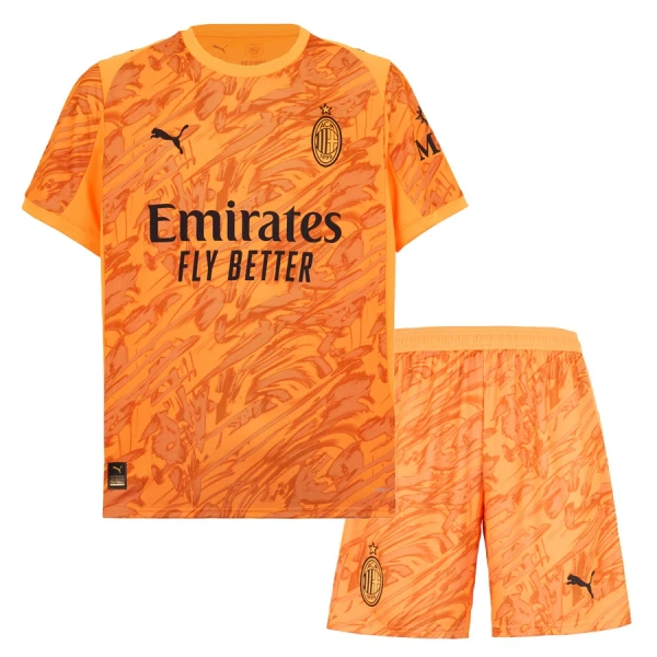 Dječji Golmanski Dresovi AC Milan 2025/26 Naranča Dječji Golmanski Dresovi AC Milan 2025/26 Naranča