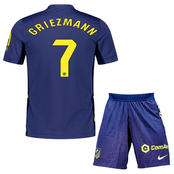 Dječji Dresovi Atlético Madrid Griezmann 7 Gostujući 2025/26 Dječji Dresovi Atlético Madrid Griezmann 7 Gostujući 2025/26