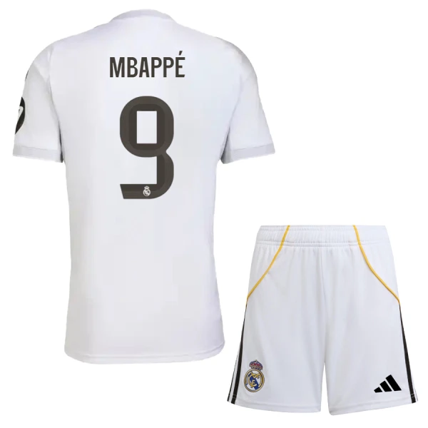Dječji Dresovi Real Madrid Mbappé 9 Domaći 2025/26 Dječji Dresovi Real Madrid Mbappé 9 Domaći 2025/26