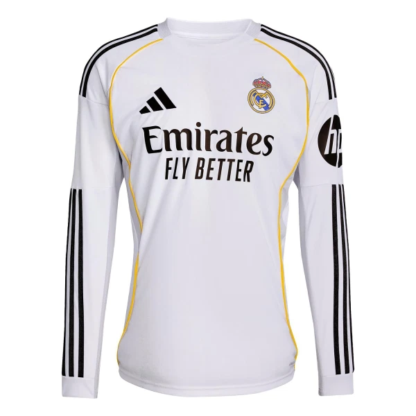Dresovi Real Madrid Domaći 2025/26 Dugi rukav Dresovi Real Madrid Domaći 2025/26 Dugi rukav