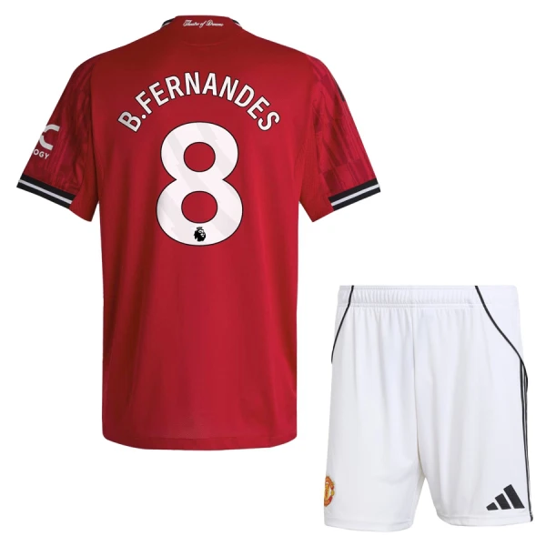 Dječji Dresovi Manchester United Bruno Fernandes 8 Domaći 2025/26 Dječji Dresovi Manchester United Bruno Fernandes 8 Domaći 2025/26