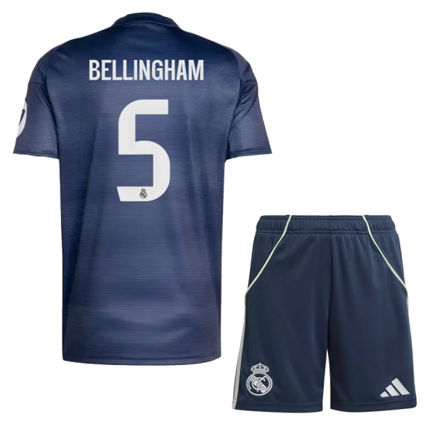 Dječji Dresovi Real Madrid Bellingham 5 Gostujući 2025/26 Dječji Dresovi Real Madrid Bellingham 5 Gostujući 2025/26