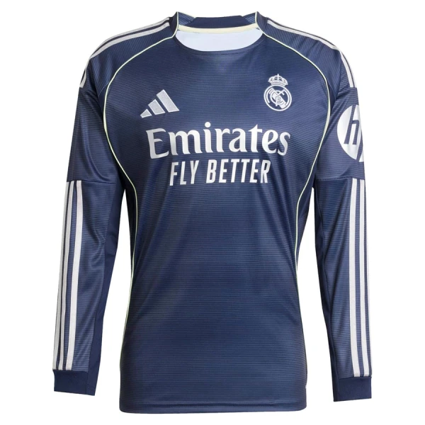 Dresovi Real Madrid Gostujući 2025/26 Dugi rukav Dresovi Real Madrid Gostujući 2025/26 Dugi rukav