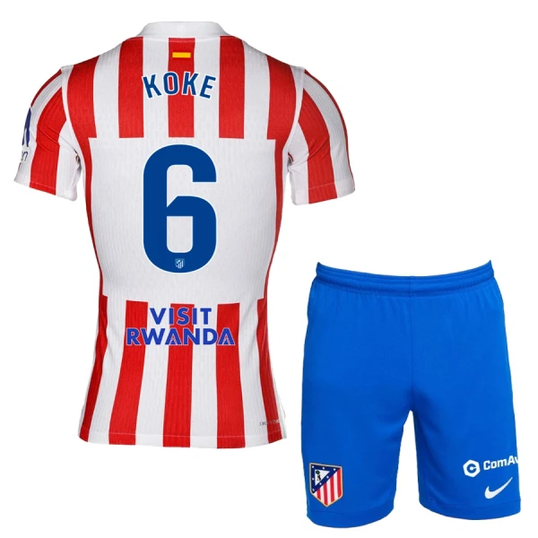 Dječji Dresovi Atlético Madrid Koke 6 Domaći 2025/26 Dječji Dresovi Atlético Madrid Koke 6 Domaći 2025/26