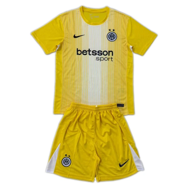 Dječji Golmanski Dresovi Inter Milan 2025/26 Žuta Dječji Golmanski Dresovi Inter Milan 2025/26 Žuta