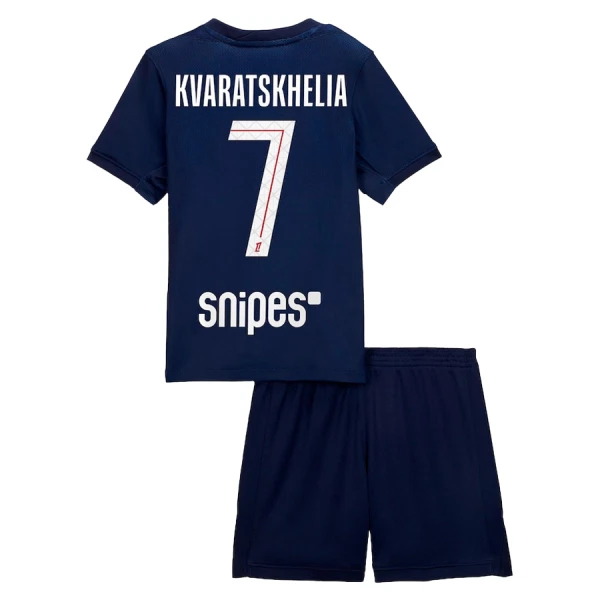 Dječji Dresovi Paris Saint-Germain Kvaratskhelia 7 Domaći 2025/26