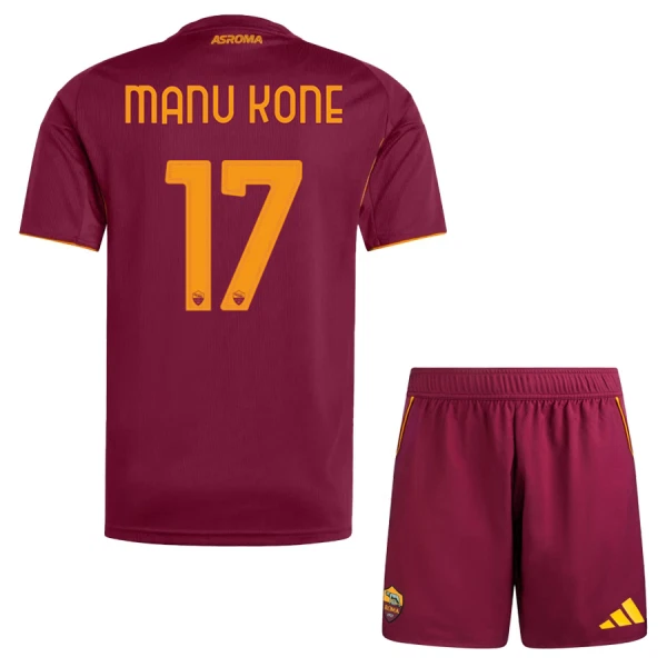 Dječji Dresovi AS Roma Manu Kone 17 Domaći 2025/26 Dječji Dresovi AS Roma Manu Kone 17 Domaći 2025/26
