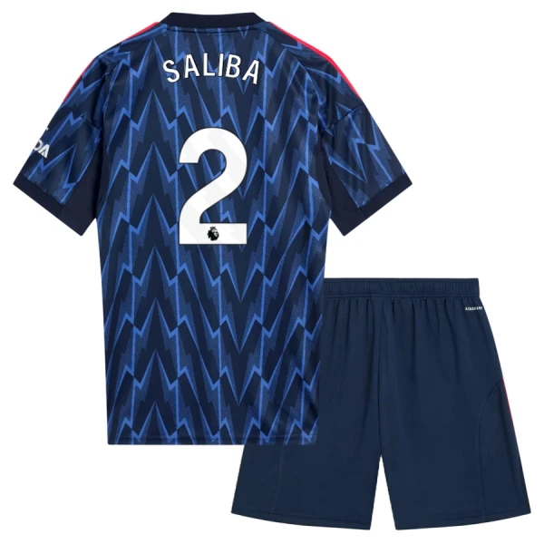 Dječji Dresovi Arsenal Saliba 2 Gostujući 2025/26