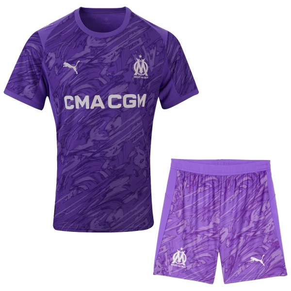 Dječji Golmanski Dresovi Olympique Marseille 2025/26 Ljubičasta
