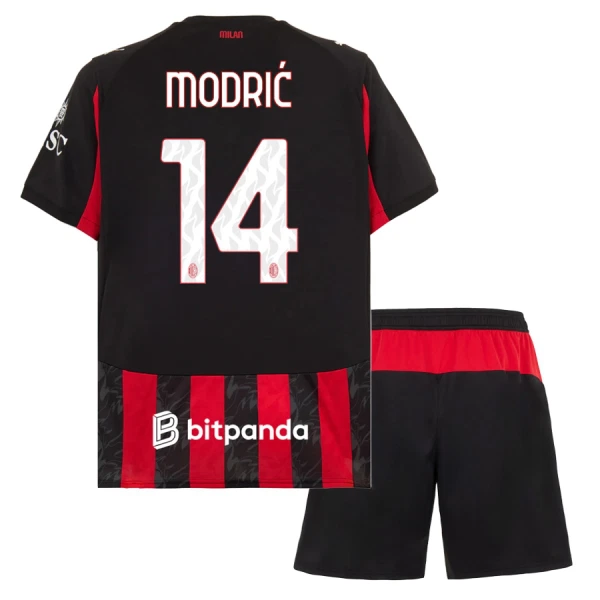 Dječji Dresovi AC Milan Modrić 14 Domaći 2025/26 Dječji Dresovi AC Milan Modrić 14 Domaći 2025/26