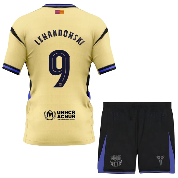 Dječji Dresovi FC Barcelona x Kobe Bryant Lewandowski 9 Gostujući 2025/26