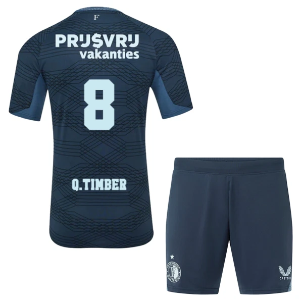 Dječji Dresovi Feyenoord Q. Timber 8 Gostujući 2025/26 Dječji Dresovi Feyenoord Q. Timber 8 Gostujući 2025/26