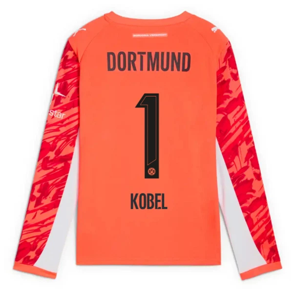 Golmanski Dresovi Borussia Dortmund Kobel 1 2025/26 Crvena Dugi rukav Golmanski Dresovi Borussia Dortmund Kobel 1 2025/26 Crvena Dugi rukav