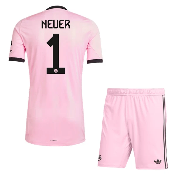Dječji Golmanski Dresovi FC Bayern München Neuer 1 2025/26 Ružičasta Dječji Golmanski Dresovi FC Bayern München Neuer 1 2025/26 Ružičasta