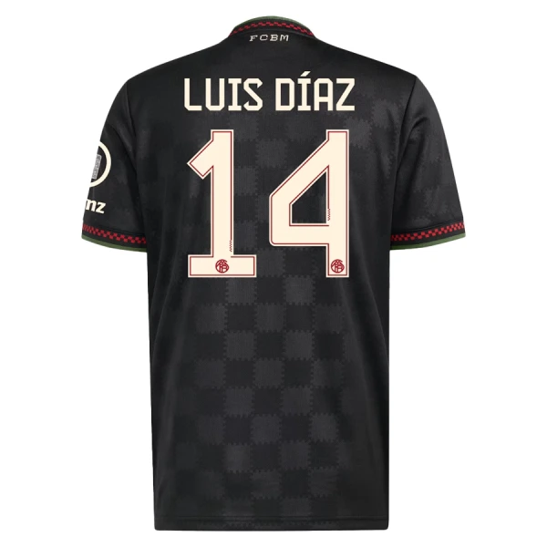 Dresovi FC Bayern München Luis Díaz 14 Treći 2025/26 Dresovi FC Bayern München Luis Díaz 14 Treći 2025/26