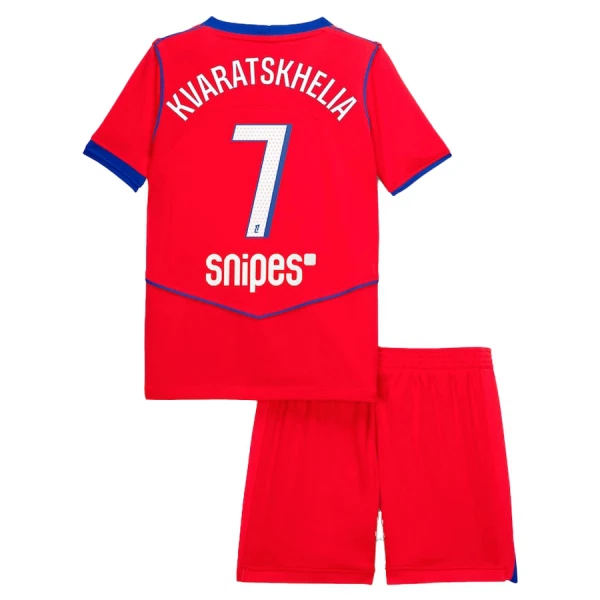 Dječji Dresovi Paris Saint-Germain Kvaratskhelia 7 Treći 2025/26 Dječji Dresovi Paris Saint-Germain Kvaratskhelia 7 Treći 2025/26