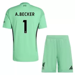 Dječji Golmanski Dresovi Liverpool A. Becker 1 2025/26 Zelena Dječji Golmanski Dresovi Liverpool A. Becker 1 2025/26 Zelena