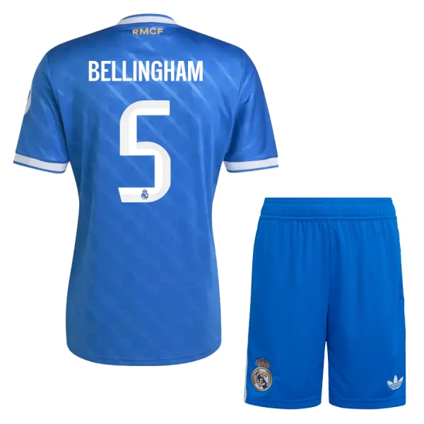 Dječji Dresovi Real Madrid Bellingham 5 Treći 2025/26 Dječji Dresovi Real Madrid Bellingham 5 Treći 2025/26