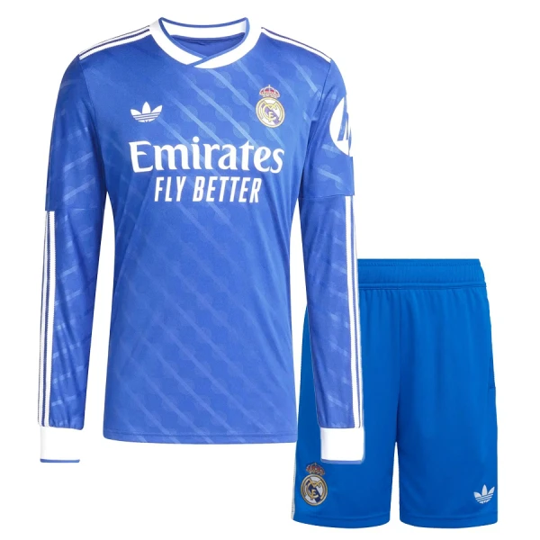 Dječji Dresovi Real Madrid Treći 2025/26 Dugi rukav Dječji Dresovi Real Madrid Treći 2025/26 Dugi rukav