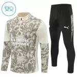 Dječji Komplet Trenirke za Treniranje PSV Četvrt-Zip 2025/26 Sivo