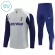 Dječji Komplet Trenirke za Treniranje Tottenham Hotspur Četvrt-Zip 2025/26 Sivo