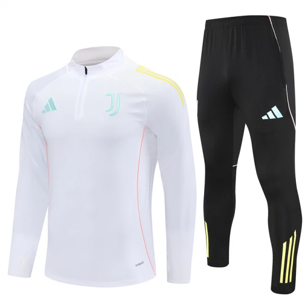 Komplet Trenirke za Treniranje Juventus Četvrt-Zip 2025/26 Bijela