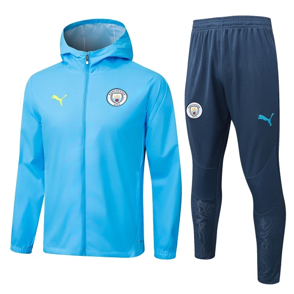 Manchester City Komplet Jakne za Trening s Kapuljačom 2025/26 Plava