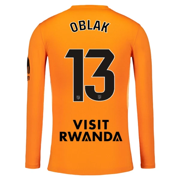 Golmanski Dresovi Atlético Madrid Oblak 13 2025/26 Naranča Dugi rukav Golmanski Dresovi Atlético Madrid Oblak 13 2025/26 Naranča Dugi rukav