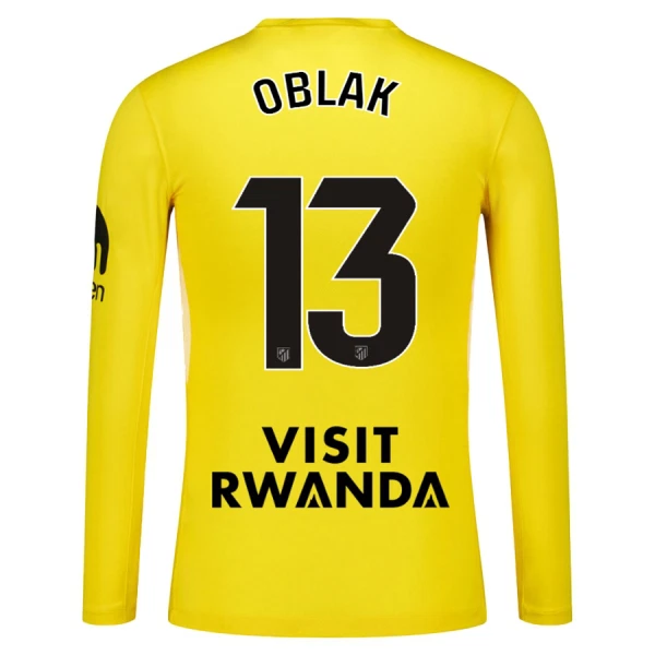 Golmanski Dresovi Atlético Madrid Oblak 13 2025/26 Žuta Dugi rukav
