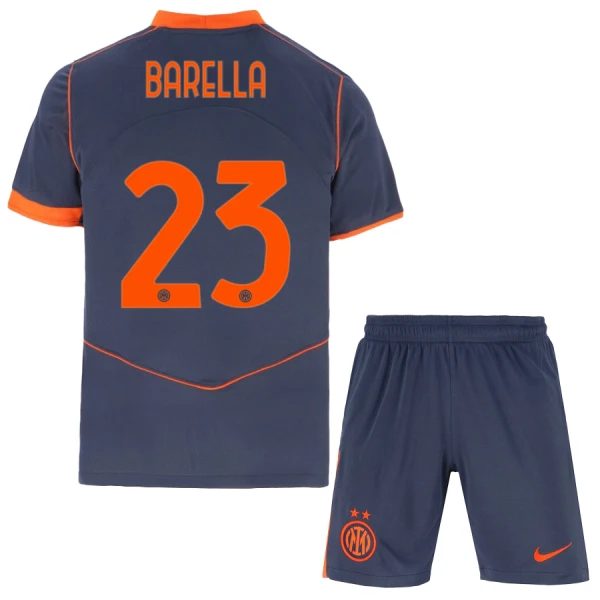 Dječji Dresovi Inter Milan Barella 23 Treći 2025/26