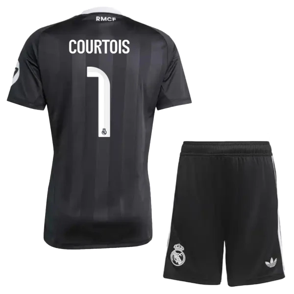 Dječji Golmanski Dresovi Real Madrid Courtois 1 2025/26 Crna