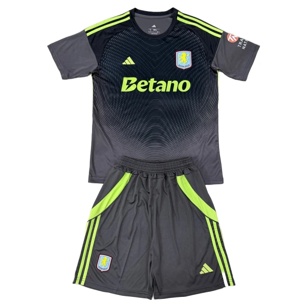 Dječji Golmanski Dresovi Aston Villa 2025/26 Crna