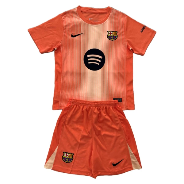Dječji Golmanski Dresovi FC Barcelona 2025/26 Naranča