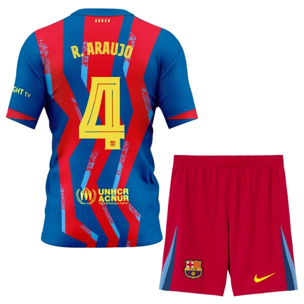 Dječji Dresovi FC Barcelona R. Araujo 4 Četvrta 2025/26