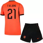 Dječji Dresovi Nizozemska Frenkie de Jong 21 Domaći SP 2026