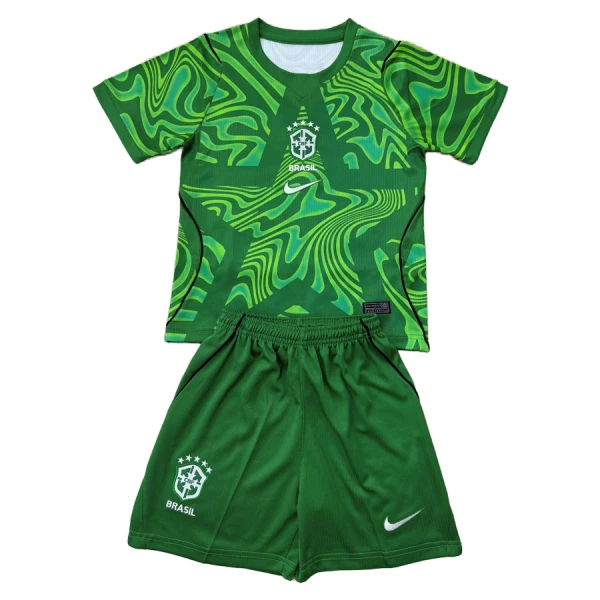 Dječji Golmanski Dresovi Brazil Domaći SP 2026 Zelena Dječji Golmanski Dresovi Brazil Domaći SP 2026 Zelena