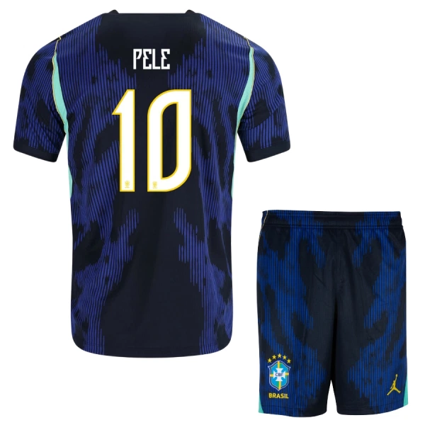 Dječji Dresovi Brazil Pele 10 Gostujući SP 2026 Dječji Dresovi Brazil Pele 10 Gostujući SP 2026