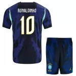 Dječji Dresovi Brazil Ronaldinho 10 Gostujući SP 2026