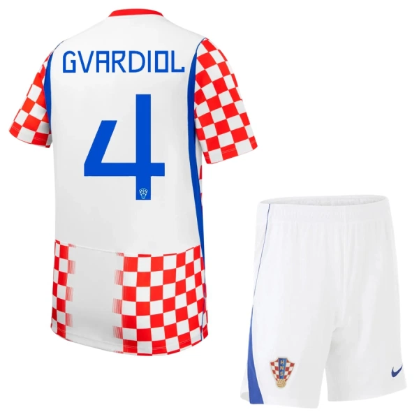 Dječji Dresovi Hrvatska Gvardiol 4 Domaći SP 2026 Dječji Dresovi Hrvatska Gvardiol 4 Domaći SP 2026