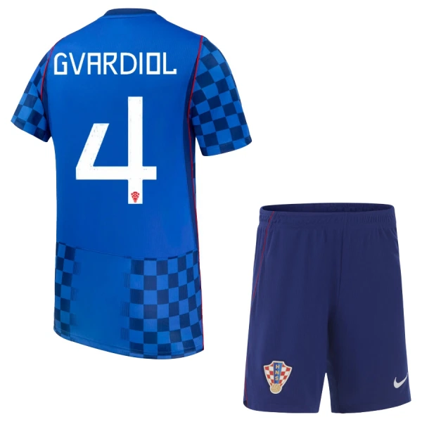 Dječji Dresovi Hrvatska Gvardiol 4 Gostujući SP 2026 Dječji Dresovi Hrvatska Gvardiol 4 Gostujući SP 2026