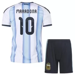 Dječji Dresovi Argentina Maradona 10 Domaći SP 2026