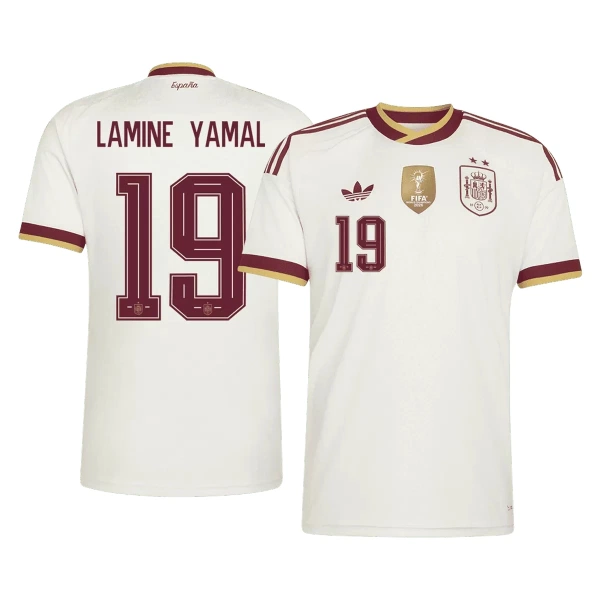 Dresovi Španjolska 2 Stars Lamine Yamal 19 Gostujući SP 2026 Dresovi Španjolska 2 Stars Lamine Yamal 19 Gostujući SP 2026
