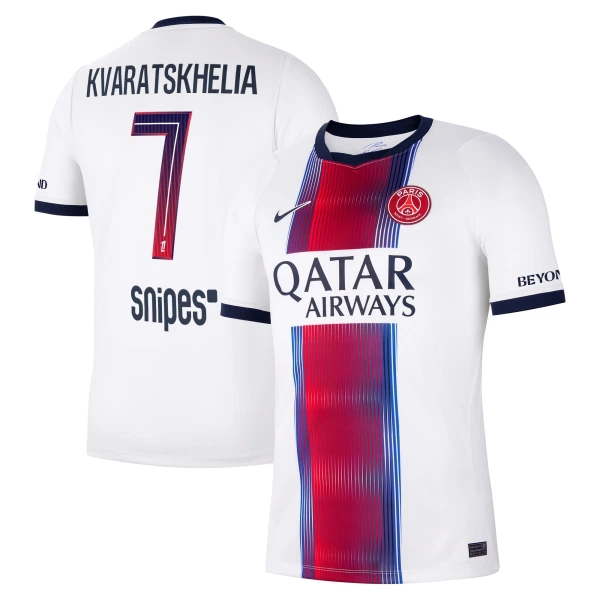 Dresovi Paris Saint-Germain Kvaratskhelia 7 Gostujući 26/27 Dresovi Paris Saint-Germain Kvaratskhelia 7 Gostujući 26/27